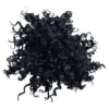 Afro Coque Preto Cabelo Puff Aplique Cacheado Orgânico - Image 3