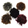 Afro Coque Preto Cabelo Puff Aplique Cacheado Orgânico - Image 5