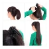 Aplique Liso Pretoorgânico 150g Rabo Premium Cavalo 70cm - Imagem 4