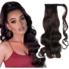 Aplique Liso Pretoorgânico 150g Rabo Premium Cavalo 70cm - Imagem 7