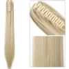 Aplique Liso Pretoorgânico 150g Rabo Premium Cavalo 70cm - Imagem 9